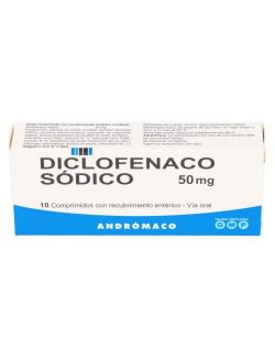 DICLOFENACO SÓDICO 50 MG X 10 COMPRIMIDOS RECUBIERTOS ENTÉRICOS ANDROMACO