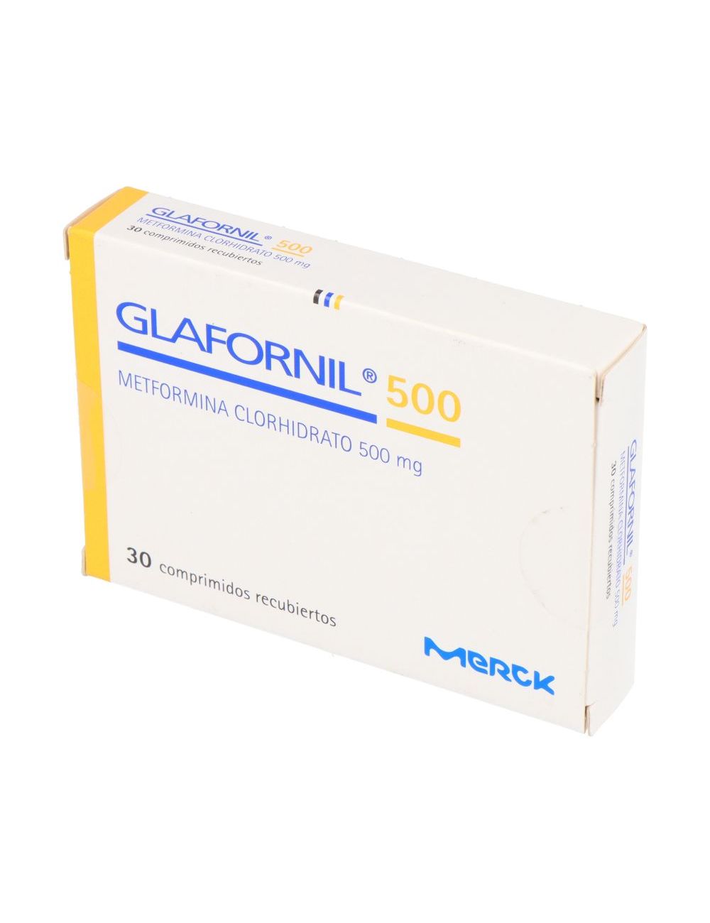 METFORMINA CLORHIDRATO GLAFORNIL 500 MG 30 COMPRIMIDOS RECUBIERTOS MERCK