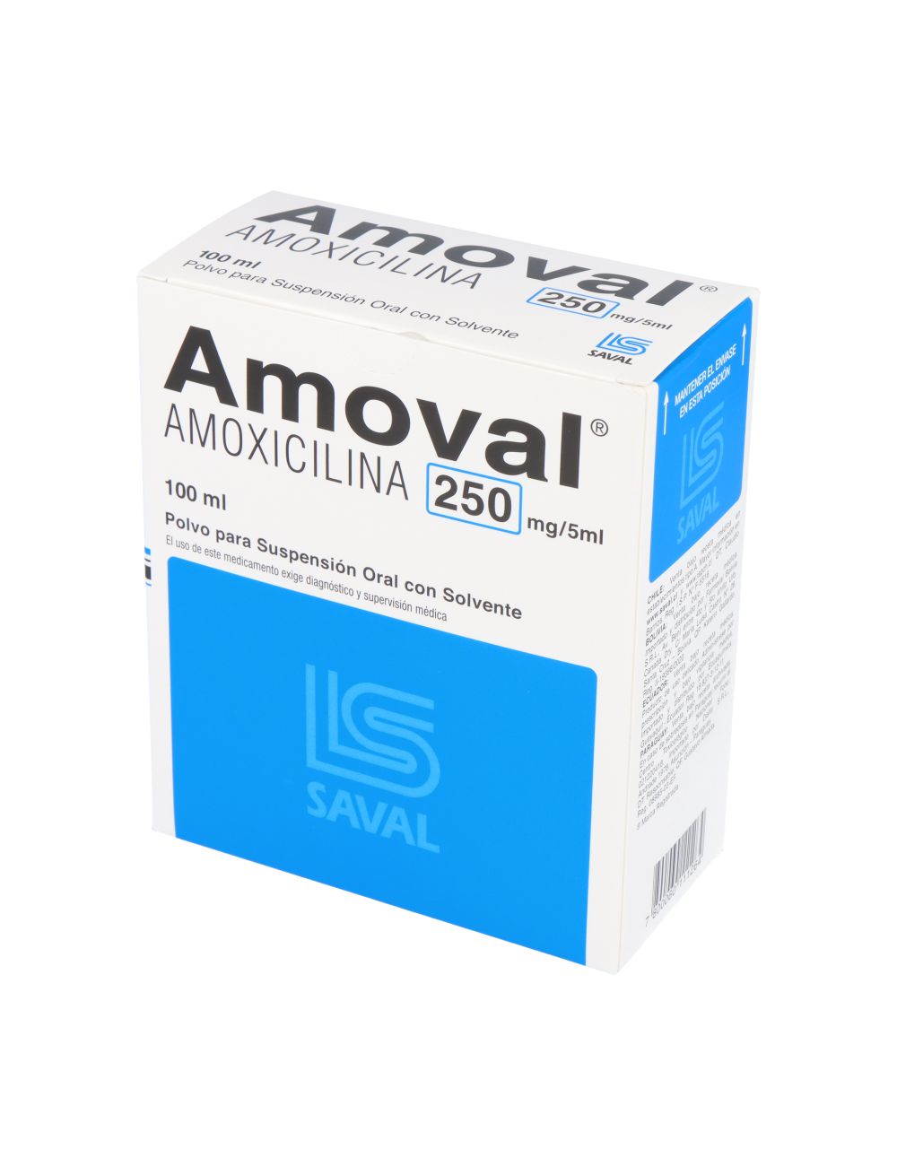 Amoval Amoxilina Mg Ml Polvo Para Suspension Oral Ml Lab Saval