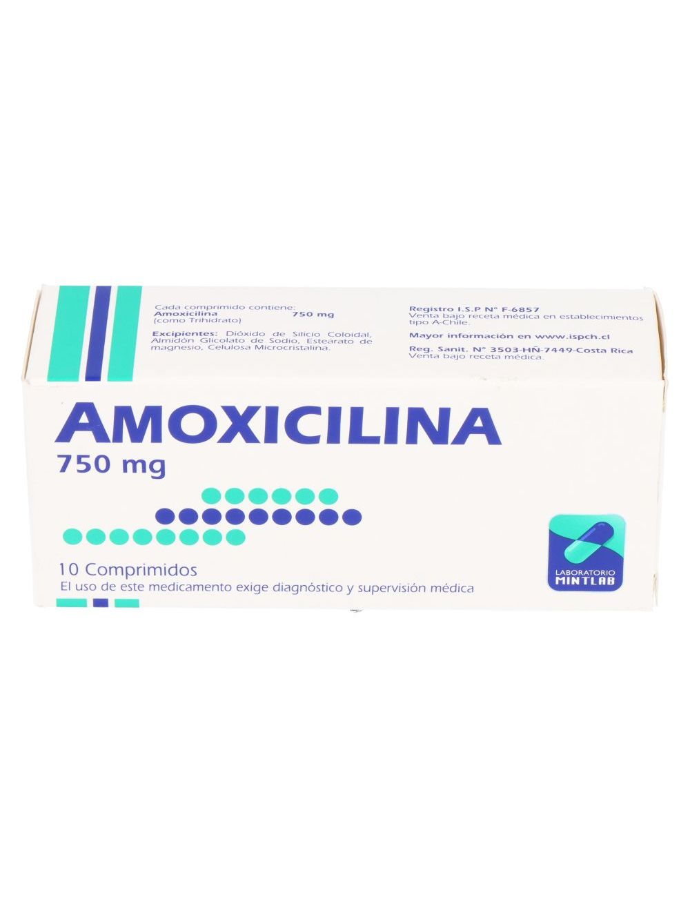 Precio Amoxicilina 750 mg 10 Comprimidos | Farmalisto CL