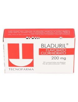 BLADURIL FLAVOXATO 200 MG 20 COMPRIMIDOS RECUBIERTOS LAB.TECNOFARMA