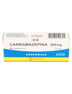 CARBAMAZEPINA 200 MG 20 COMPRIMIDOS BIOEQUIVALENTE ANDROMACO