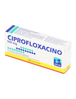 CIPROFLOXACINO 500 MG 6 COMPRIMIDOS RECUBIERTOS BIOEQUIVALENTE LOB. MINTLAB