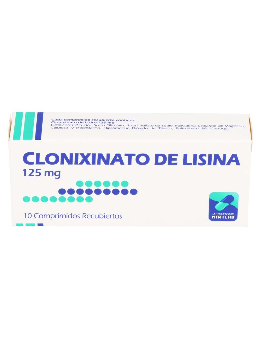 CLONIXINATO DE LISINA 125 MG 10 COMPRIMIDOS RECUBIERTOS MINTLAB