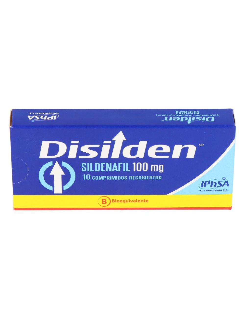 DISILDEN SILDENAFIL 100 MG 10 COMPRIMIDOS RECUBIERTOS BIOEQUIVALENTE LAB.IPHSA