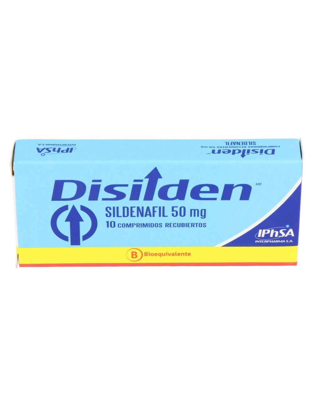 DISILDEN SILDENAFIL 50 MG 10 COMPRIMIDOS RECUBIERTOS BIOEQUIVALENTE LAB.IPHSA