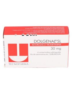 DOLGENAL SL KETOROLACO TROMETAMINA 30 MG 4 COMPRIMIDOS LAB. TECNOFARMA