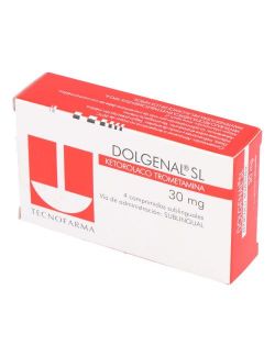 DOLGENAL SL KETOROLACO TROMETAMINA 30 MG 4 COMPRIMIDOS LAB. TECNOFARMA