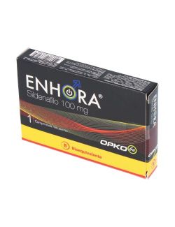 SILDENAFILO ENHORA 100 MG 1 COMPRIMIDOS RECUBIERTOS BIOEQUIVALENTE LAB. OPKO