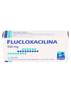 FLUCLOXACILINA 500 MG 6 CAPSULAS LAB.MINTLAB