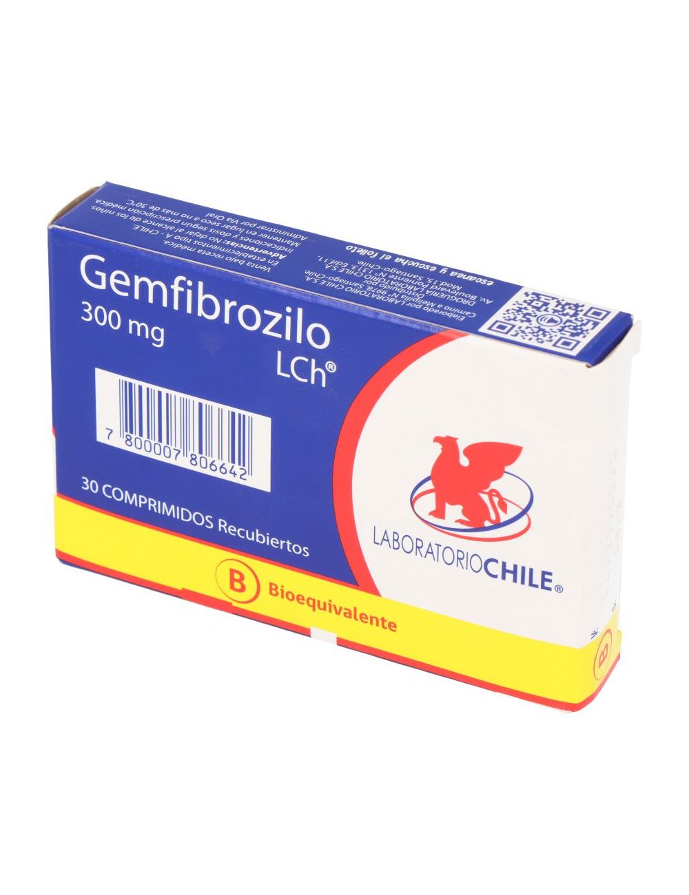 Precio Gemfibrozilo 300 Mg 30 Comprimidos | Farmalisto CL