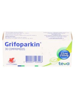 GRIFOPARKIN LEVODOPA 250 MG / CARBIDOPA 25MG 30 COMPRIMIDOS LAB. CHILE