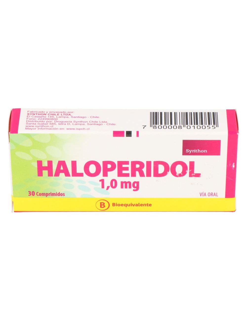 HALOPERIDOL 1MG 30 COMPRIMIDOS BIOEQUIVALENTE SYNTHON