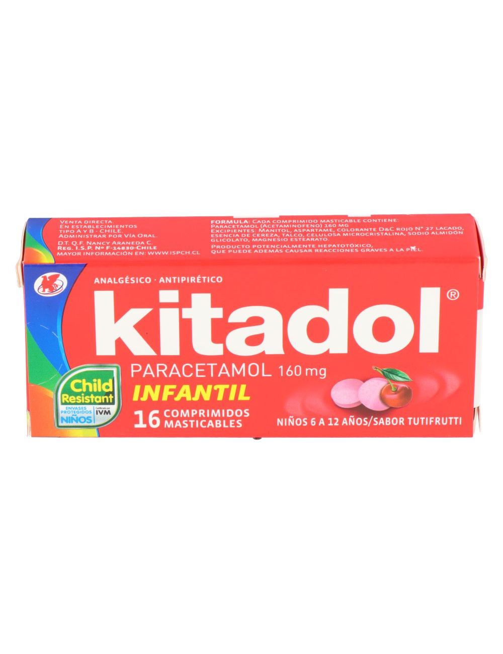 Precio Kitadol Infantil 160 Mg 16 Comprimidos Farmalisto Cl