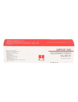 LERTUS GEL  DICLOFENACO SÓDICO 1%  TÓPICO 60 GR LAB. TECNOFARMA.