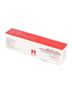 LERTUS GEL  DICLOFENACO SÓDICO 1%  TÓPICO 60 GR LAB. TECNOFARMA.