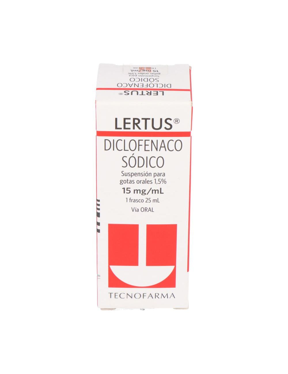 LERTUS DICLOFENACO SODICO  15 MG/ML GOTAS ORALES 1.5% FRASCO 25 ML  LAB.TECNOFARMA