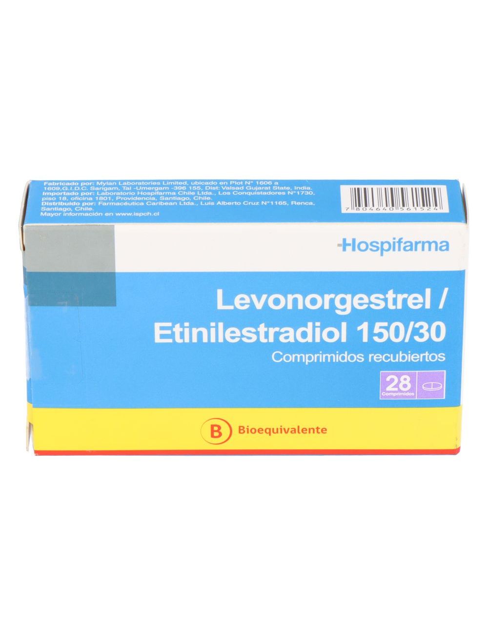 Levonorgestrel Etinilestradiol Mcg Comprimidos Bioequivalente Hospifarma