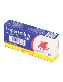 LOPERAMIDA CLORHIDRATO 2 MG 6 COMPRIMIDOS BIOEQUIVALENTE LABORATORIO CHILE