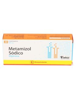 METAMIZOL SODICO DIPIRONA 300 MG 20 COMPRIMIDOS BIOEQUIVALENTE VALMA