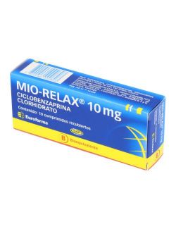 CICLOBENZAPRINA CLORHIDRATO MIO-RELAX 10MG 10 COMPRIMIDOS RECUBIERTOS BIOEQUIVALENTE EUROFARMA