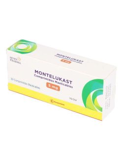 MONTELUKAST 5 MG 30 COMPRIMIDOS MASTICABLES BIOEQUIVALENTE SEVEN PHARMA