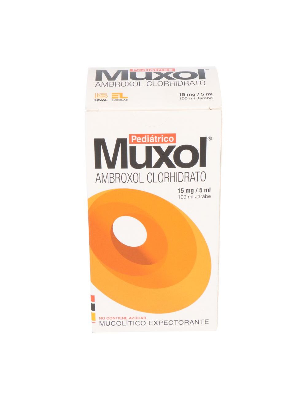 MUXOL PEDIÁTRICO AMBROXOL 15 MG / 5 ML JARABE 100 ML