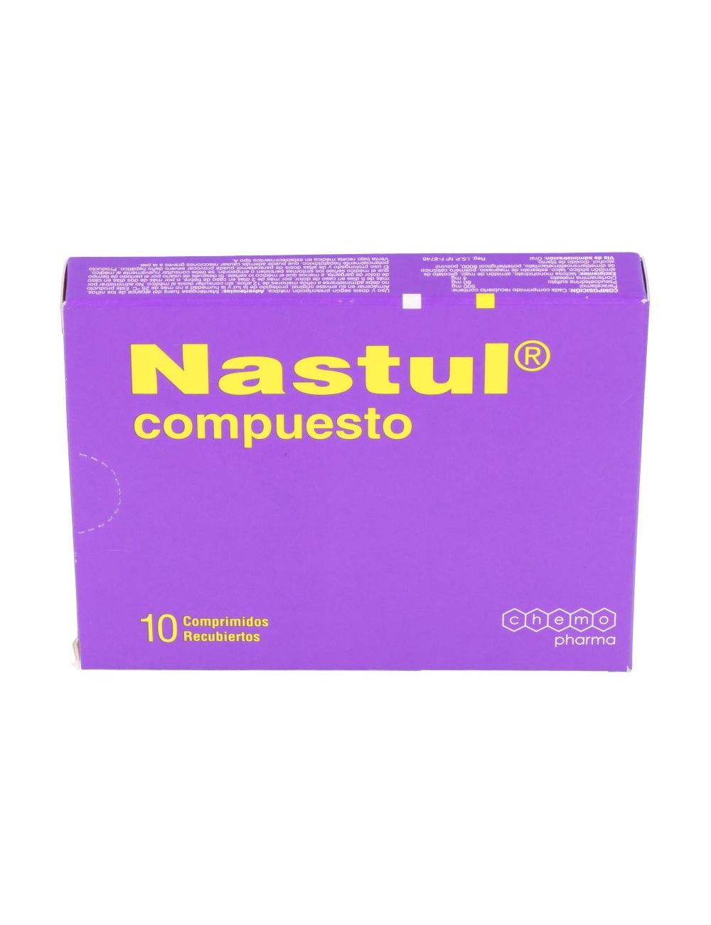 NASTUL COMPUESTO 10 COMPRIMIDOS RECUBIERTOS CHEMO PHARMA