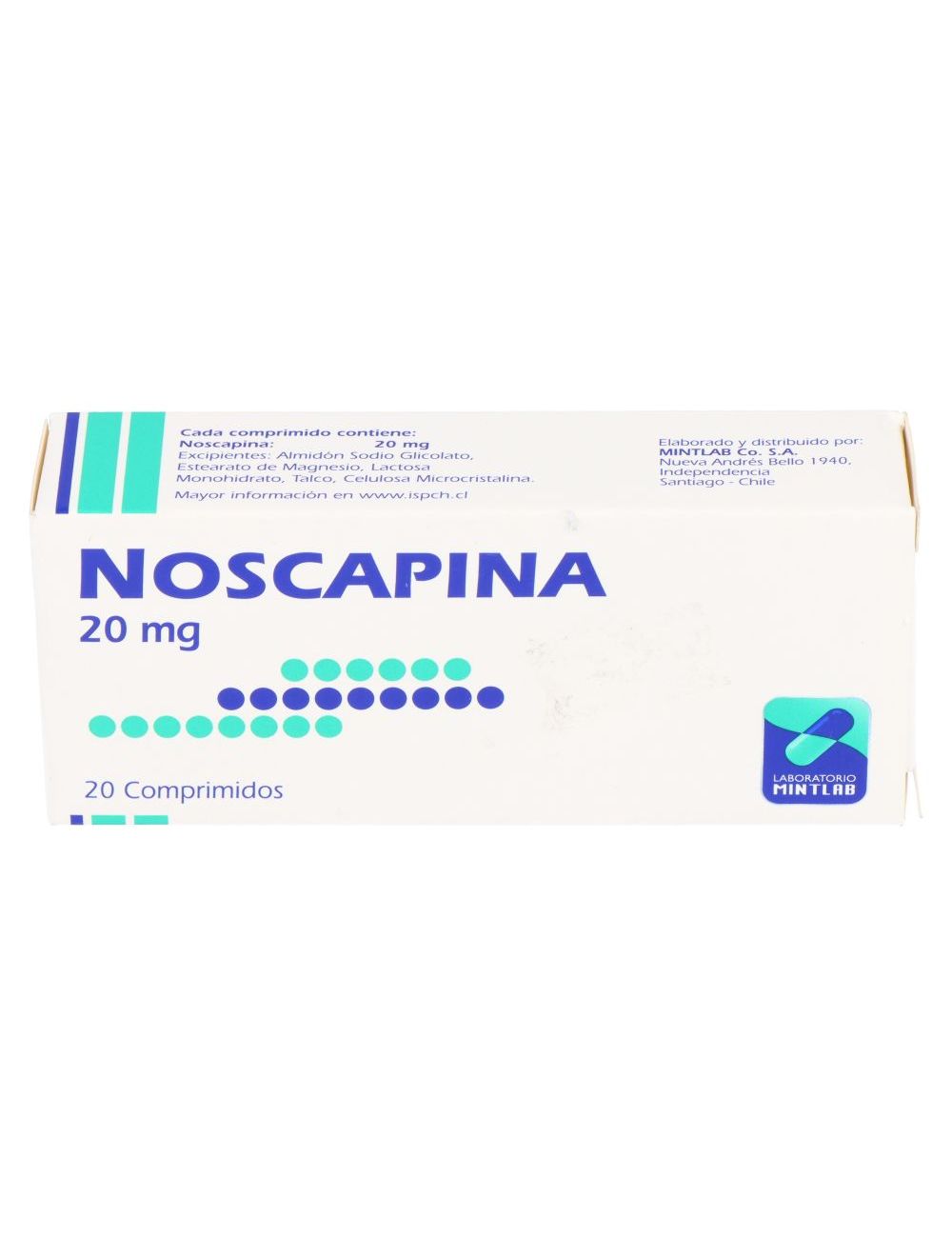 NOSCAPINA 20 MG 20 COMPRIMIDOS LAB. MINTLAB