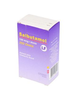 SALBUTAMOL-LF 250 DOSIS AEROSOL PARA INHALACION BUCAL CHEMOPHARMA