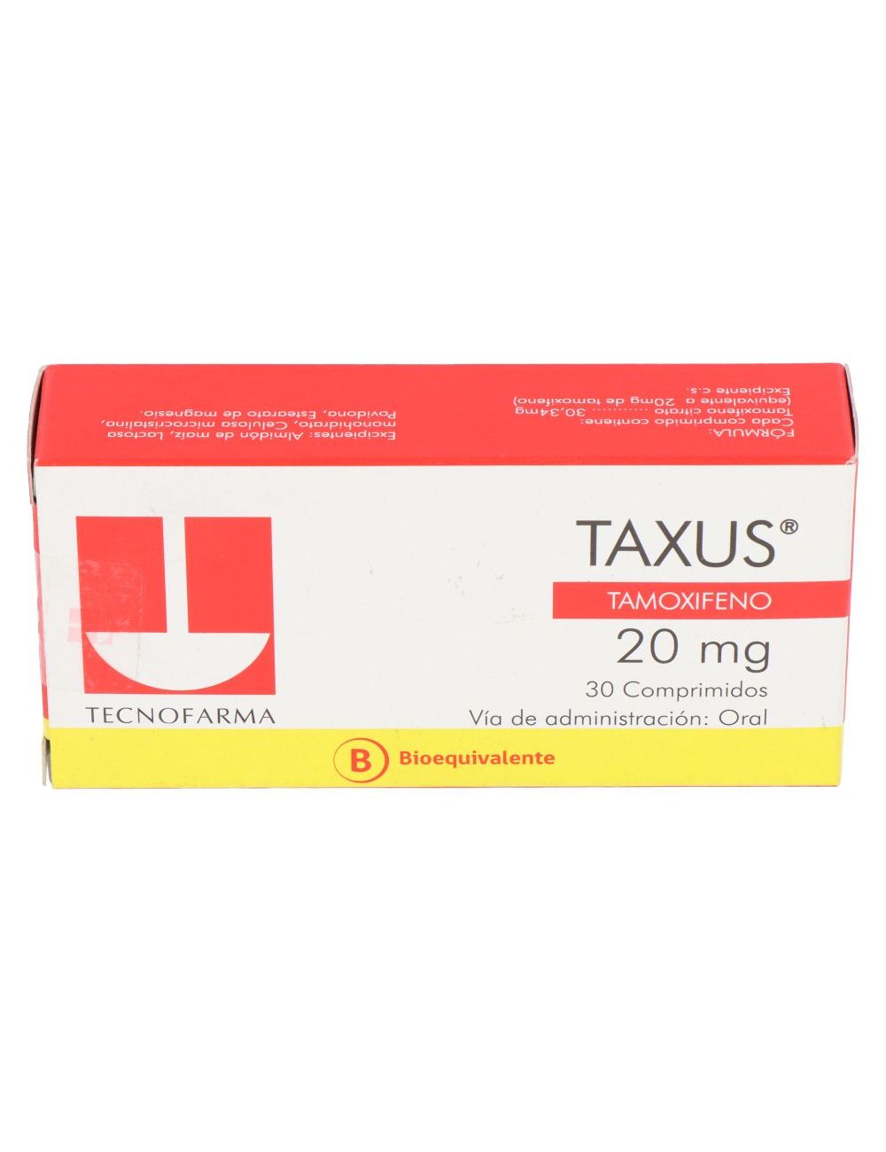 Precio Tamoxifeno Taxus 20 mg 30 Comprimidos | Farmalisto CL