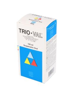 TRIO-VAL  PARACETAMOL 125MG PSEUDOEFEDRINA  30 MG CLORFENAMINA 2MG SUSPENSIÓN ORAL 100 ML  LAB.SAVAL