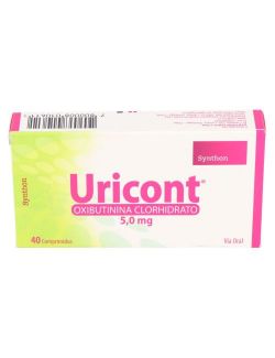 URICONT 5,0 MG OXIBUTININA CLORHIDRATO  40 COMPRIMIDOS LAB. SYNTHON