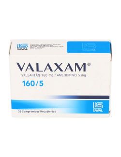 VALAXAM VALSARTAN AMLODIPINO 160MG/5MG 30 COMPRIMIDOS RECUBIERTOS LAB. SAVAL