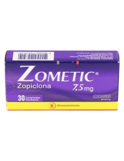 ZOMETIC ZOPICLONA  7.5 MG 30 COMPRIMIDOS RECUBIERTOS LAB.CHERMA PHARMA