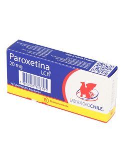 PAROXETINA 20 MG 30 COMPRIMIDOS RECUBIERTOS BIOEQUIVALENTE LABORATORIO ...