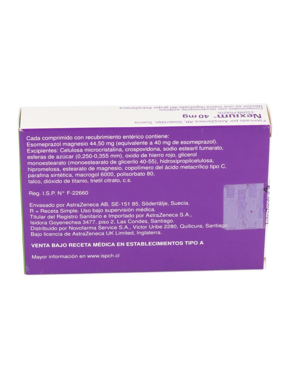 Precio Nexium Esomeprazol 40 Mg 14 Comprimidos | Farmalisto CL