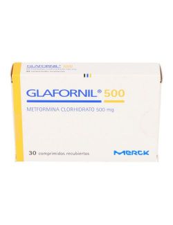 GLAFORNIL 500 MG METFORMINA CLORHIDRATO 30 COMPRIMIDOS RECUBIERTOS LAB.MERCK