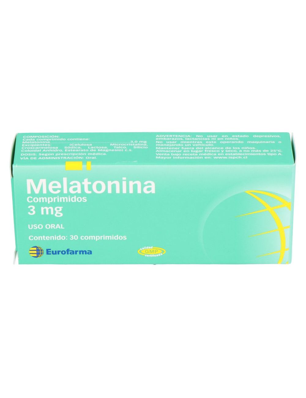 Precio Melatonina 3 mg 30 Comprimidos | Farmalisto CL