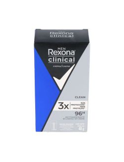 REXONA CLINICAL MEN  CLEAN DESODORANTE CREMA 48 G