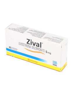 ZIVAL LEVOCETIRIZINA 5MG 40 COMPRIMIDOS RECUBIERTOS BIOEQUIVALENTE LAB.SAVAL