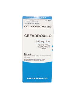 CEFADROXILO 250MG/5ML POLVO SUSPENSION ORAL 60ML LAB.ANDROMACO