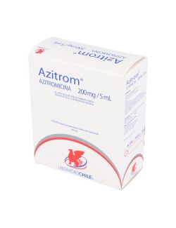 AZITROM AZITROMICINA 200MG /5ML POLVO SUSPENSIÓN ORAL 30 ML LAB. CHILE