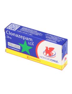 CLONAZEPAM 2 MG 30 COMPRIMIDOS BIOEQUIVALENTE LABORATORIO CHILE