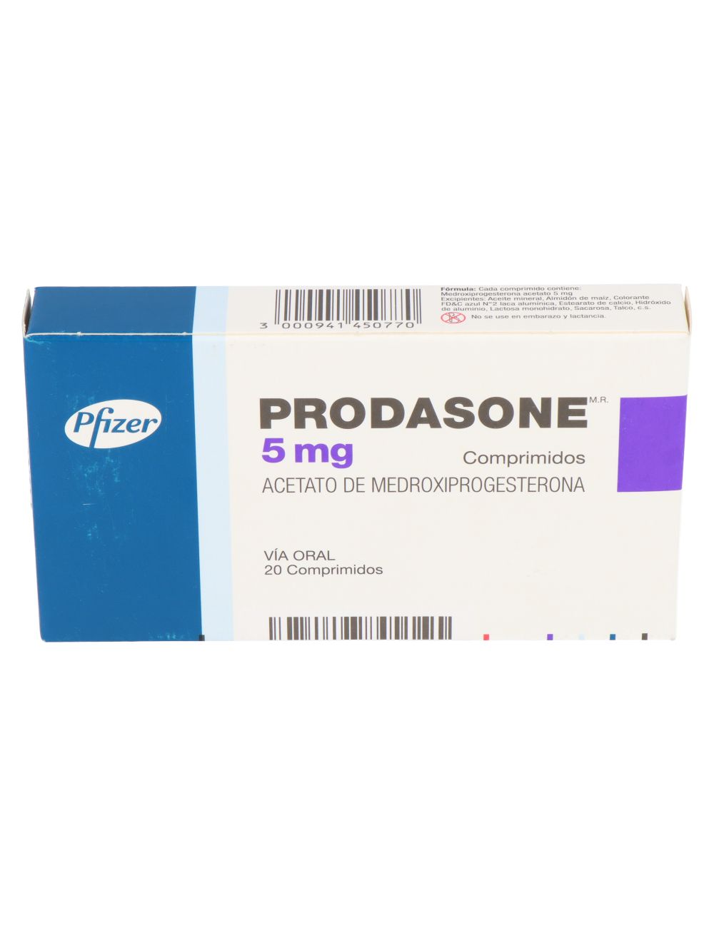 PRODASONE COM. 5MG. 20 PFIZER ETICO