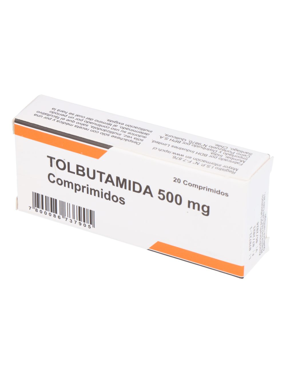 TOLBUTAMIDA 500 MG 20 COMPRIMIDOS BDH