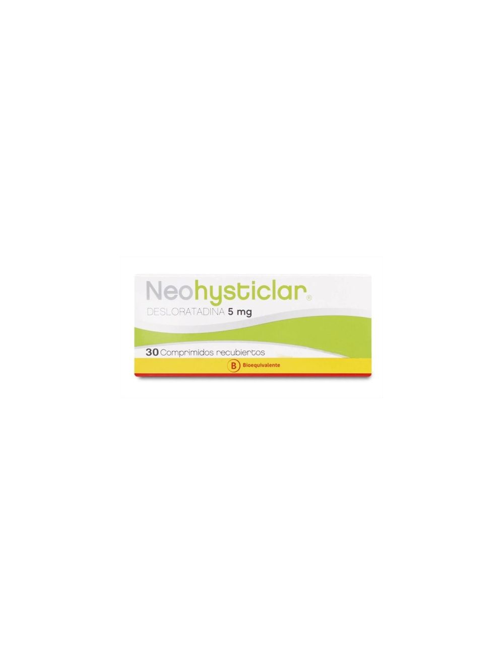 NEOHYSTICLAR DESLORATADINA 5 MG 30 COMPRIMIDOS RECUBIERTOS BIOEQUIVALENTE LAB. MINTLAB