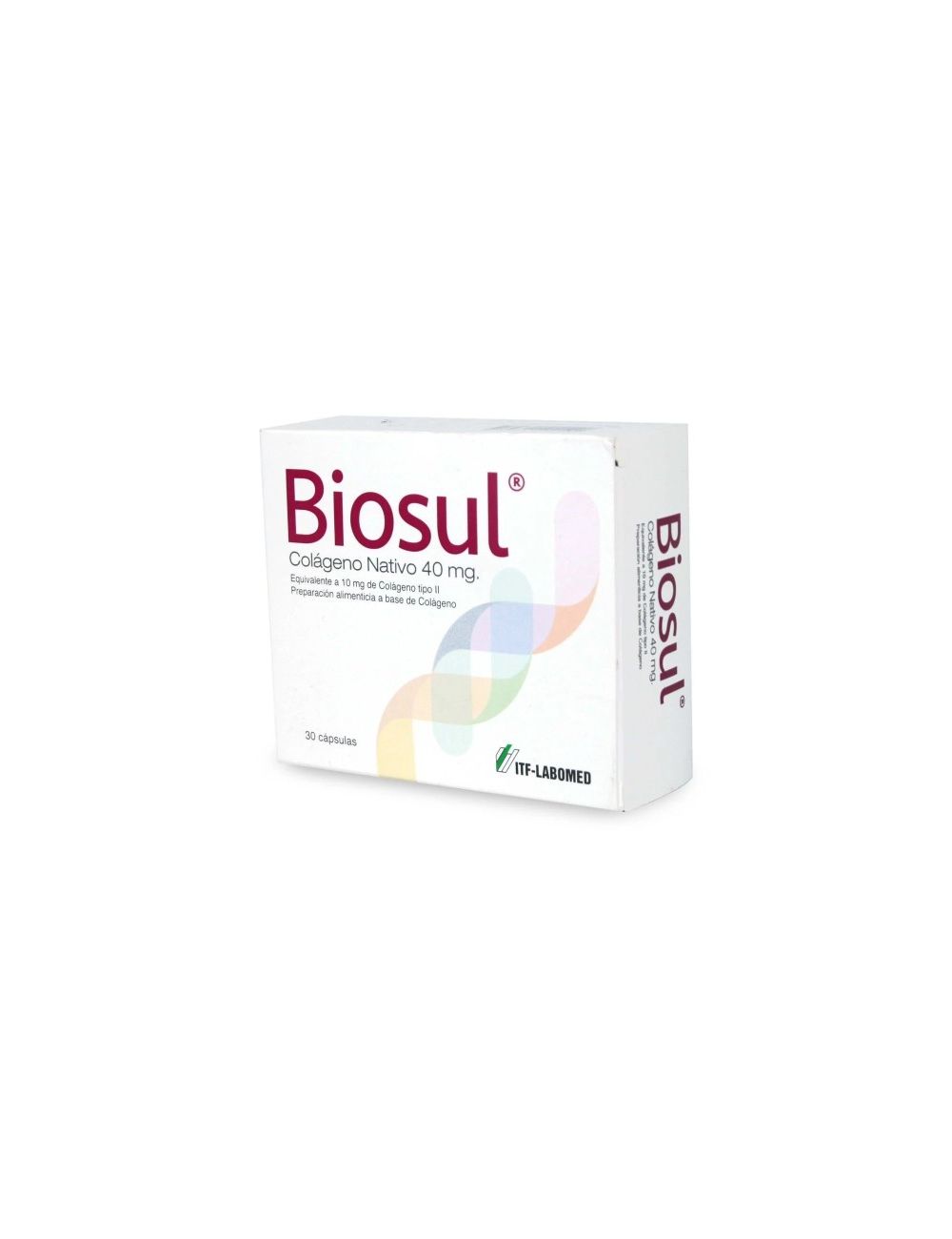 BIOSUL COLAGENO NATIVO  40 MG 30 CAPSULAS ITF-LABOMED