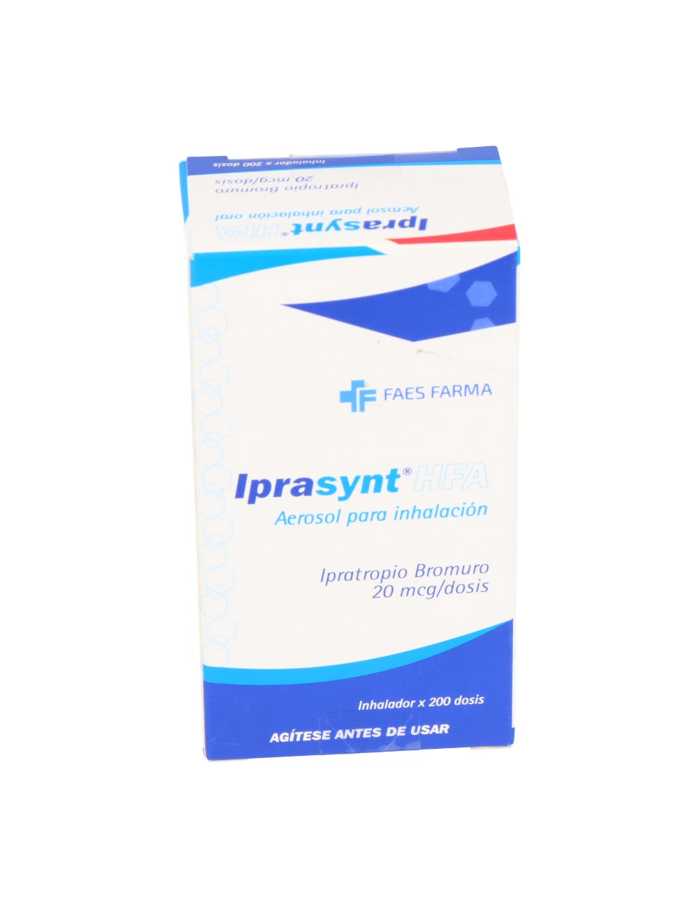 BROMURO IPRATROPIO IPRASYNT HFA 20 MCG/DOSIS X 200 DOSIS AEROSOL PARA INHALACIÓN  LAB.FAES FARMA CENABAST