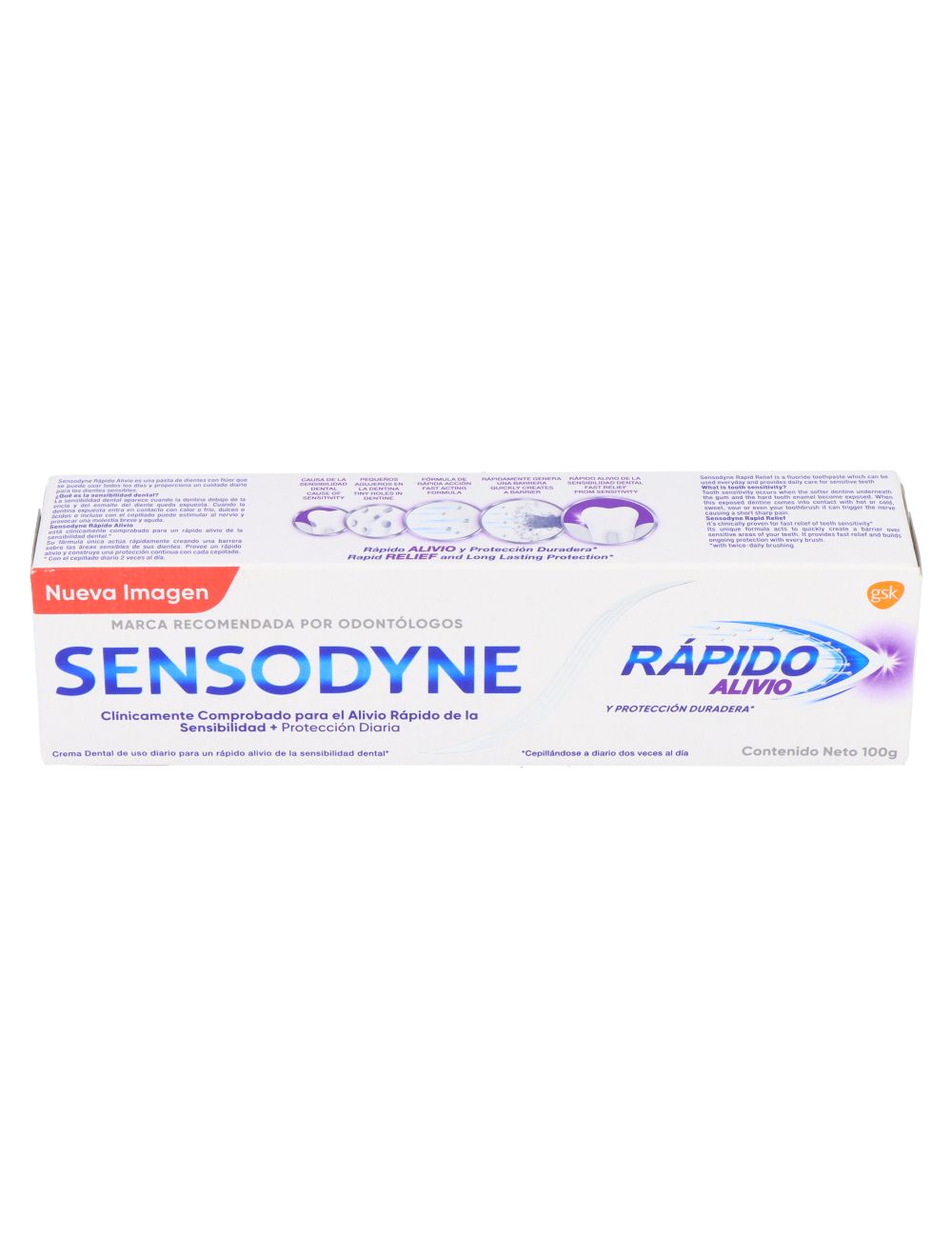 PASTA DENTAL SENSODYNE RAPIDO ALIVIO 100 GR